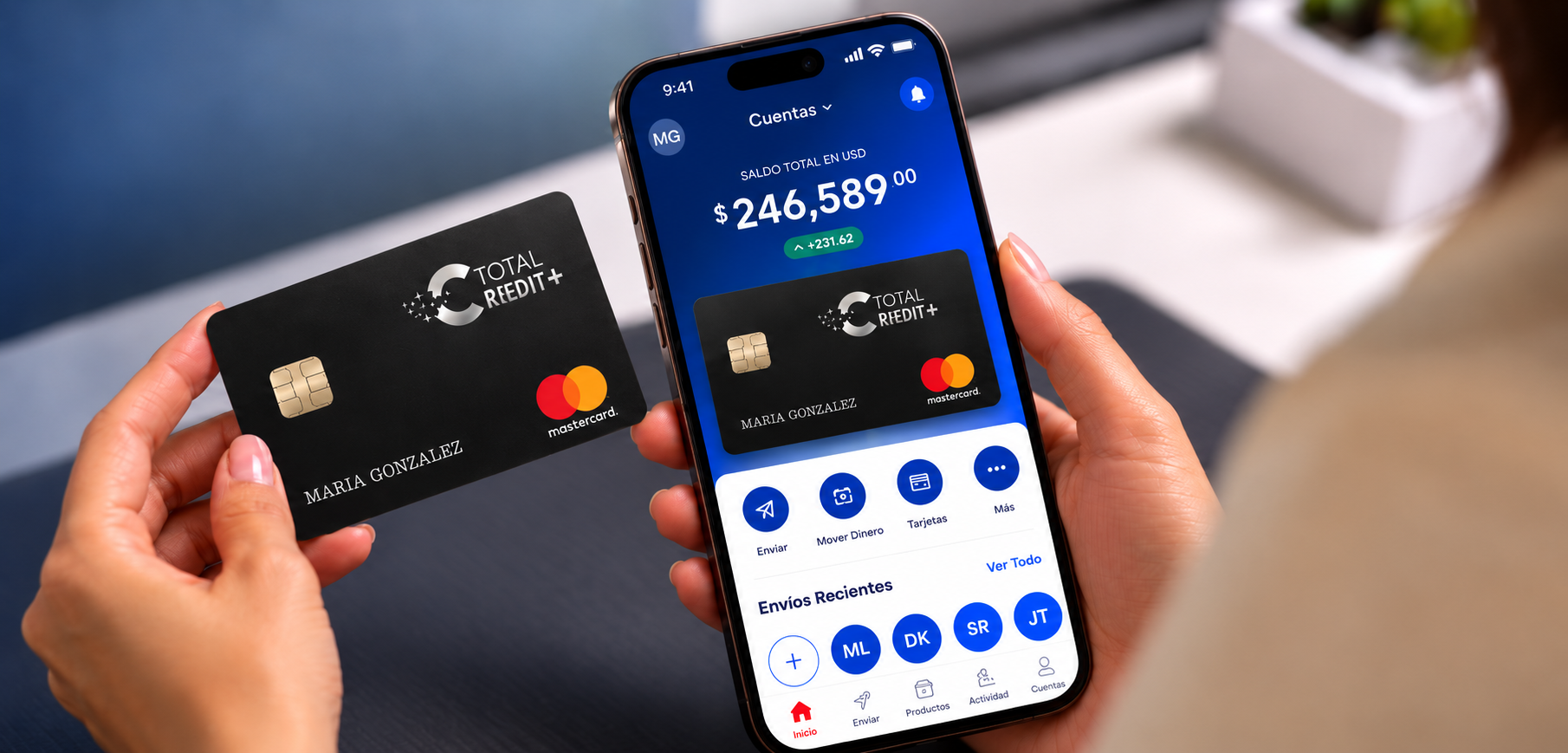 Total Credit+ Mastercard and mobile banking app